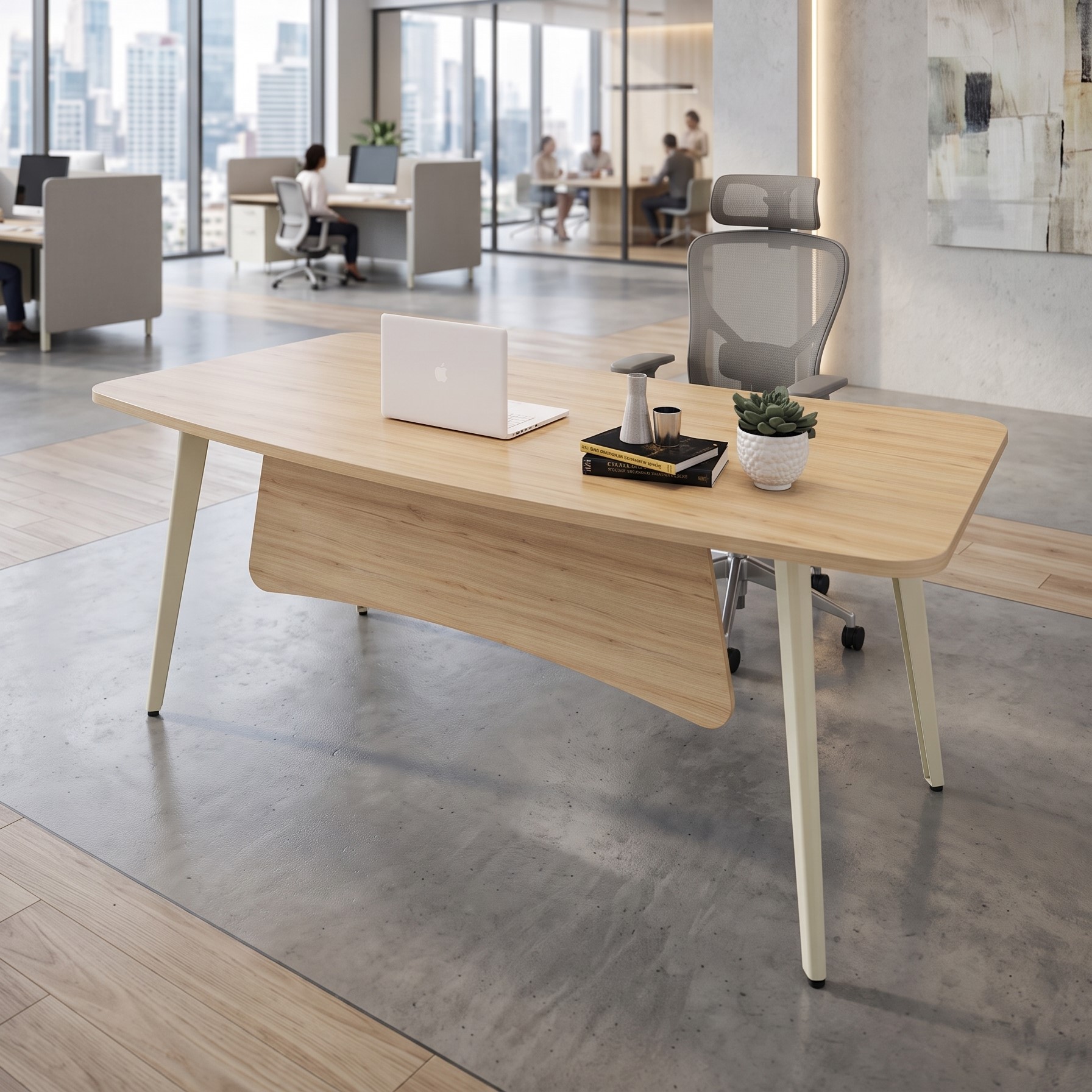 Bàn lãnh đạo mặt gỗ Melamine 1902BLD06