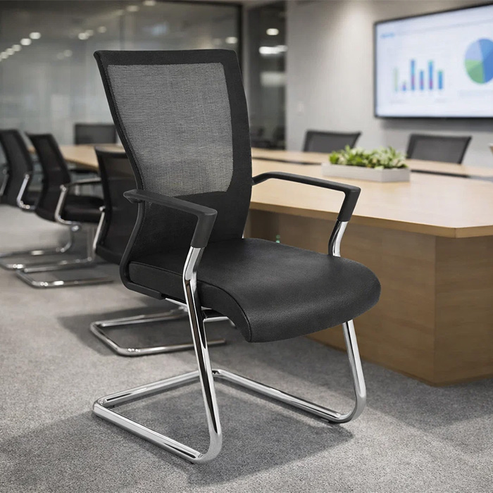 Ghế lưới chân quỳ phòng họp GQ17-M