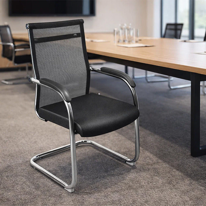 Ghế lưới phòng họp chân quỳ GQ235