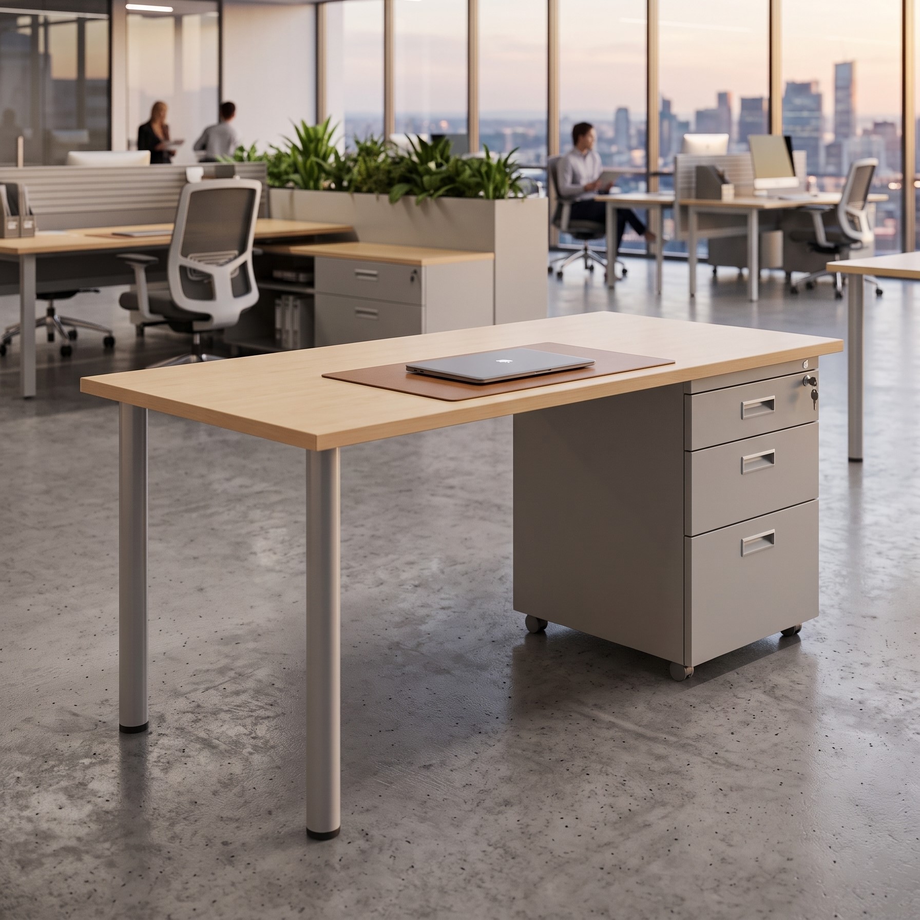 Bàn làm việc liền hộc BCT14HS3