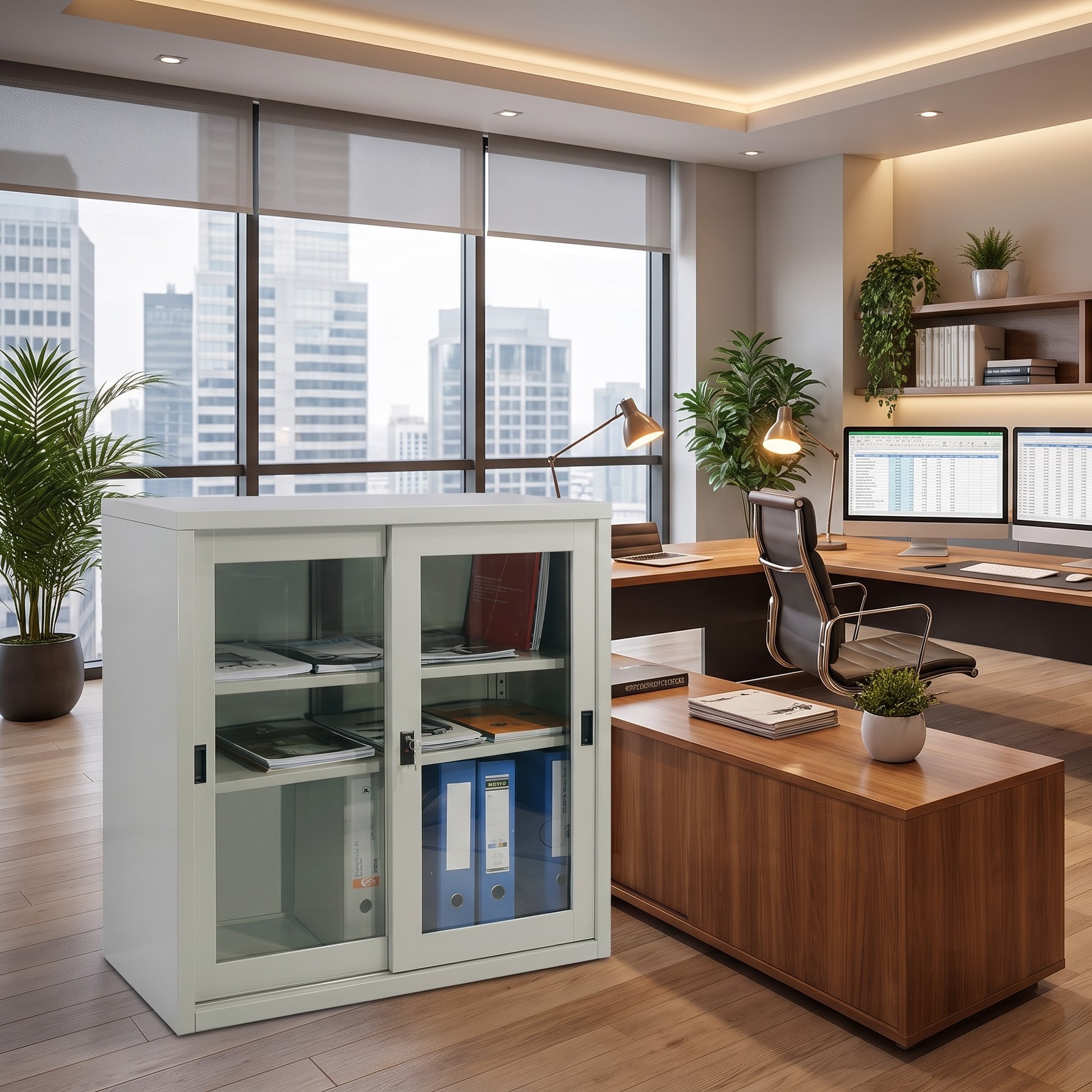 Tủ sắt sơn tĩnh điện cánh lùa TL01A
