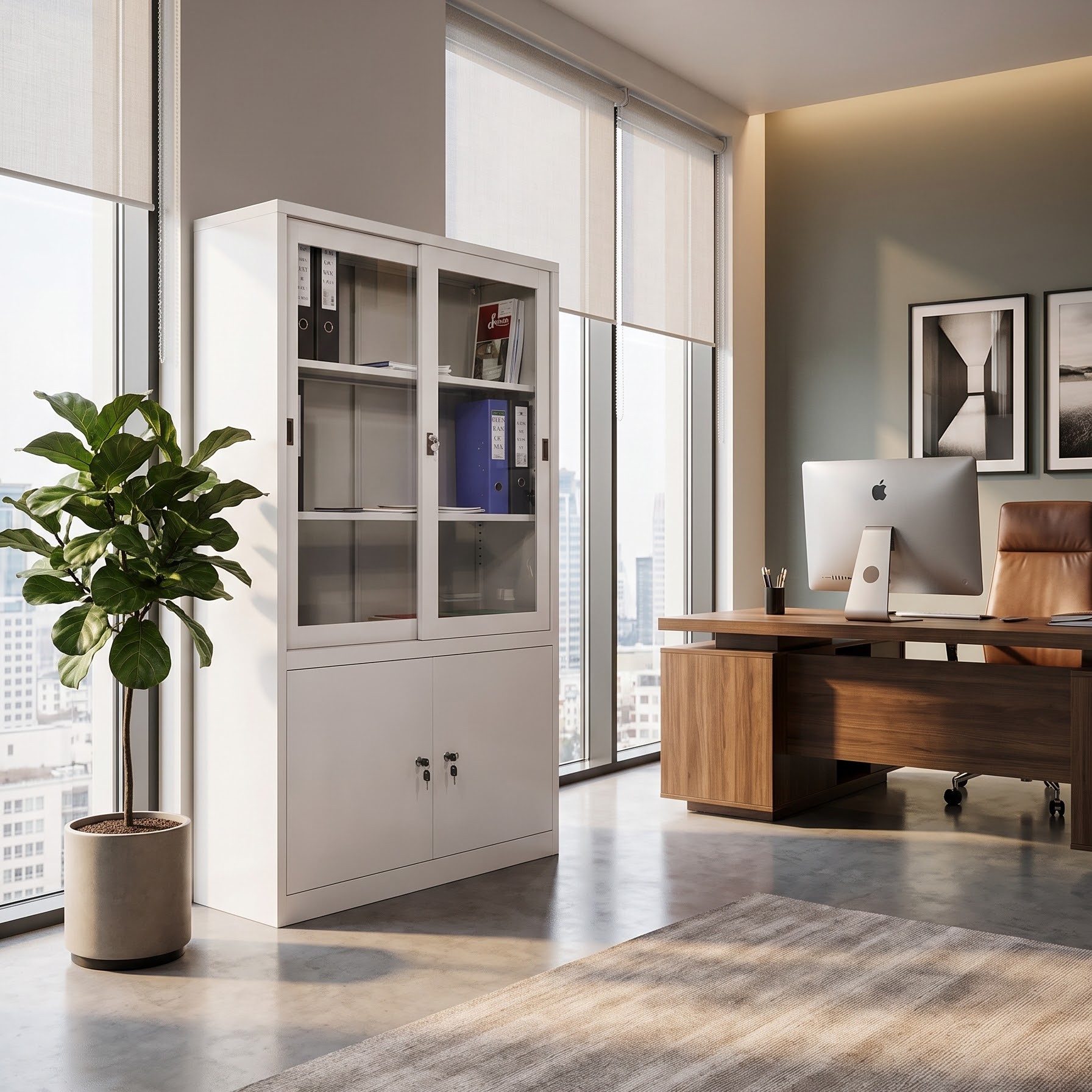 Tủ hồ sơ cánh kính TL03B