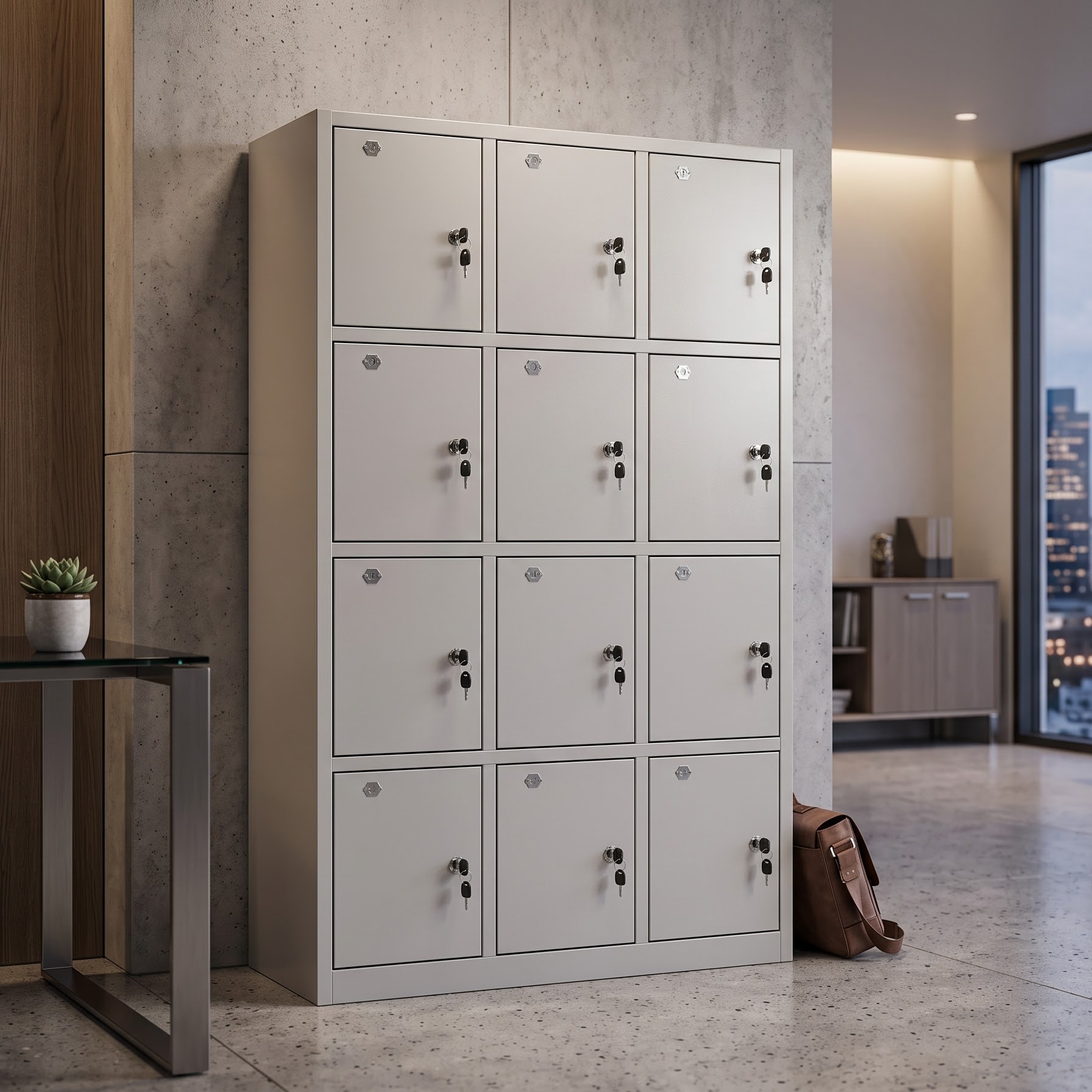 Tủ locker sắt đựng tài liệu 12 ngăn TS06