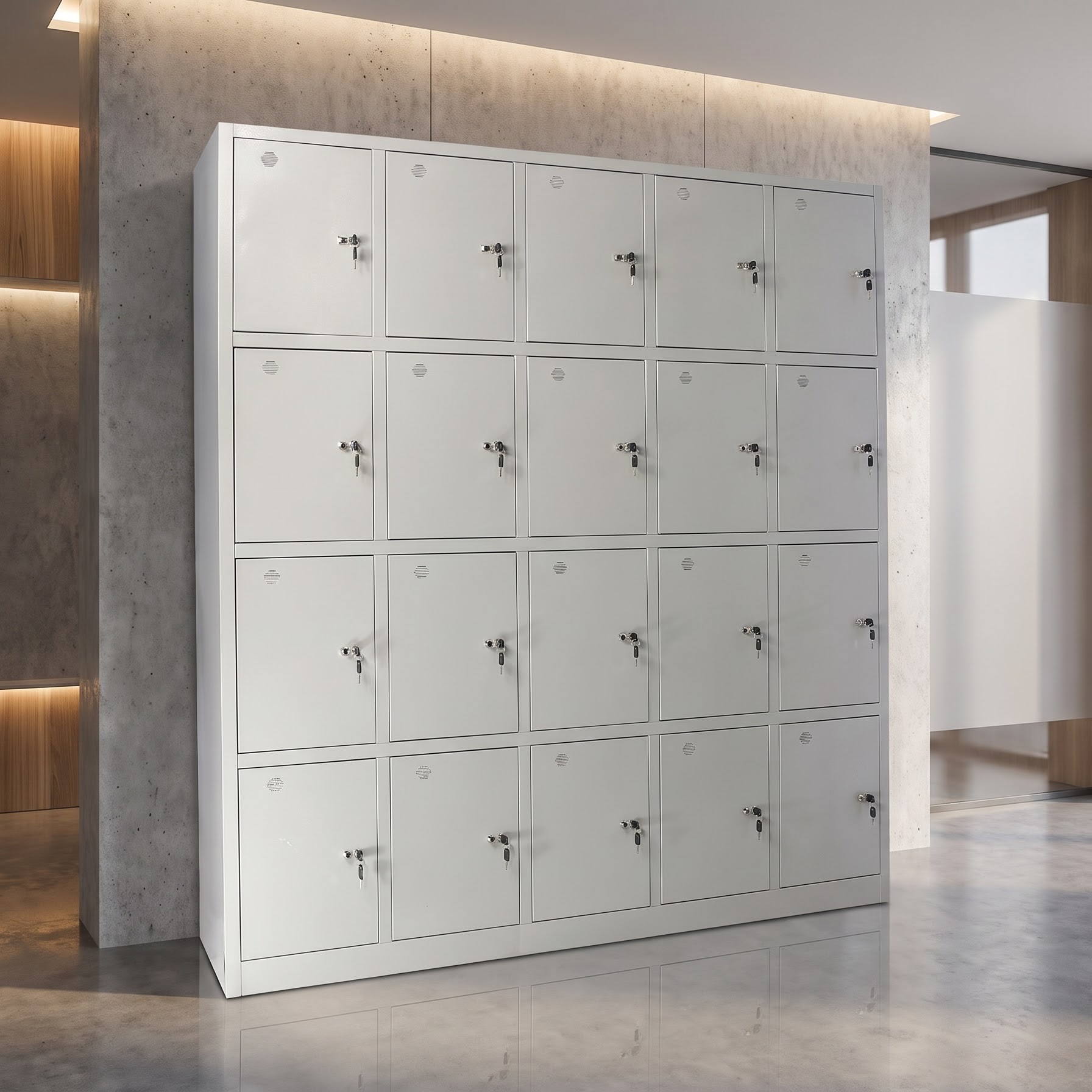 Tủ locker sắt sơn tĩnh điện 20 ngăn TS08