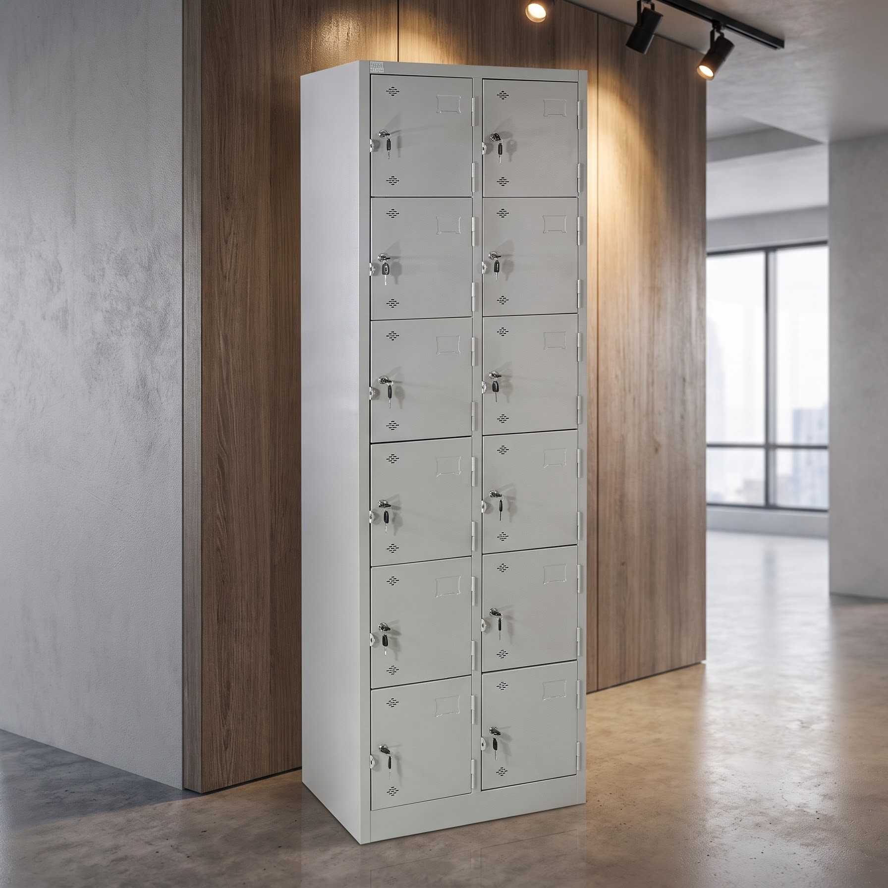 Tủ locker sắt 12 ngăn TS16+1