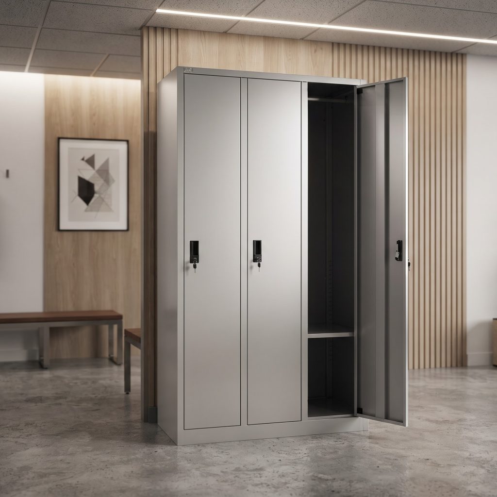 Tủ locker sắt để đồ 3 khoang TS17