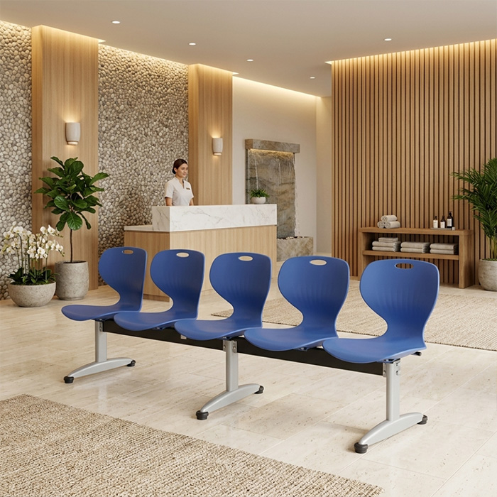 Ghế băng chờ đệm nhựa GC02