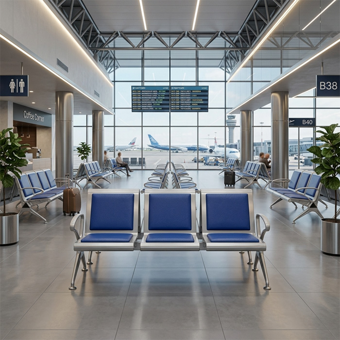 Ghế băng chờ sân bay GC06D