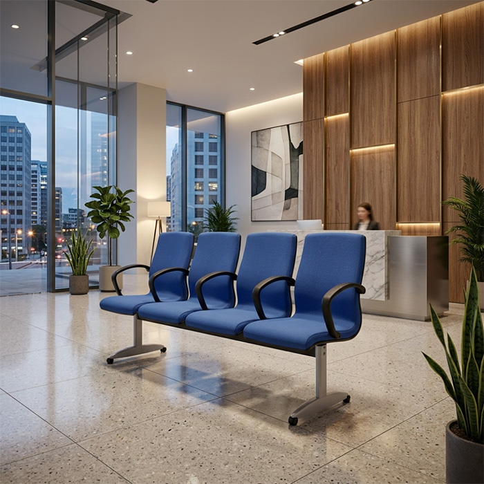 Ghế băng chờ đệm nỉ GC03-T