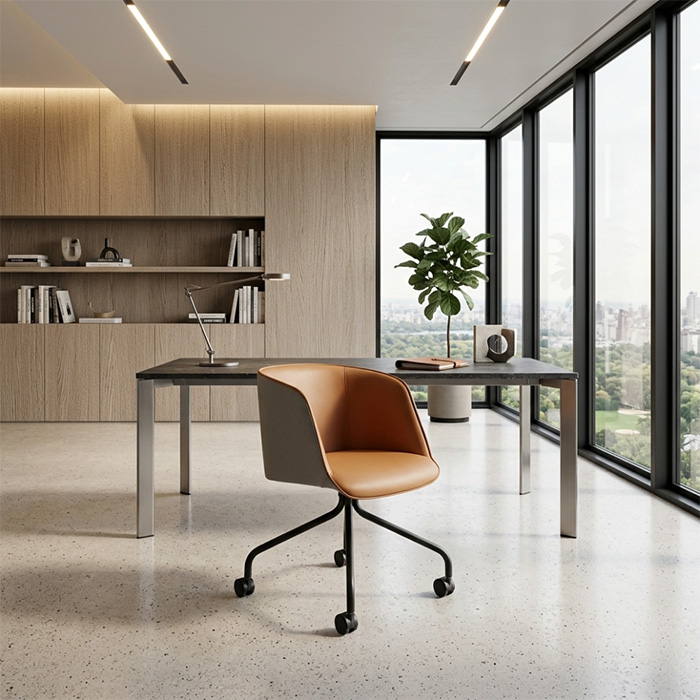 Ghế tựa lưng bọc da GT241B