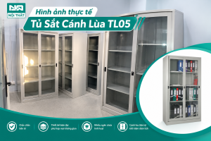 Hình Ảnh Thực Tế Tủ Sắt Cánh Kính Trượt TL05 Nội Thất 190