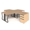 Module bàn làm việc 4 chỗ 1903BL14-4H
