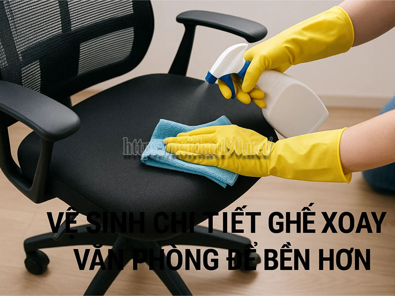 bảo dưỡng chi tiết ghế xoay văn phòng