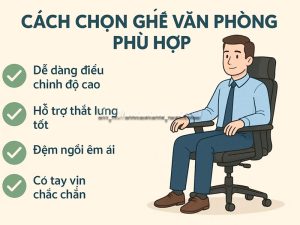 Cách chọn ghế văn phòng phù hợp