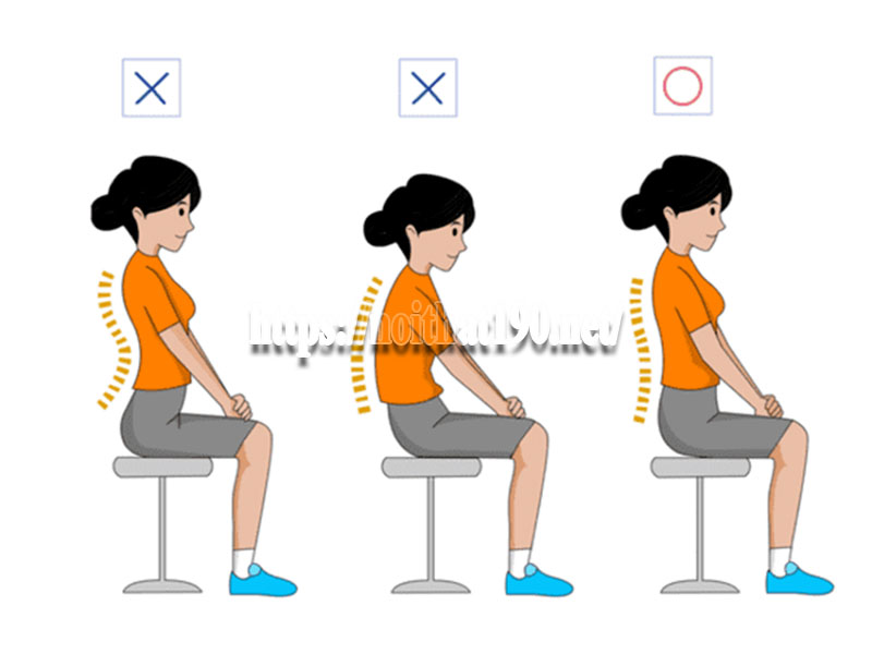 tư thế giảm đau lưng khi ngồi ghế văn phòng