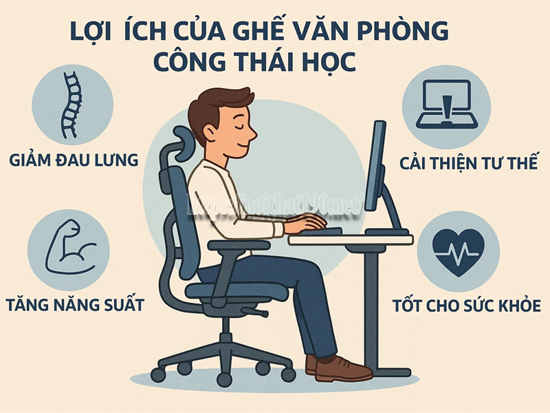 Lợi Ích Của Ghế Văn Phòng Công Thái Học
