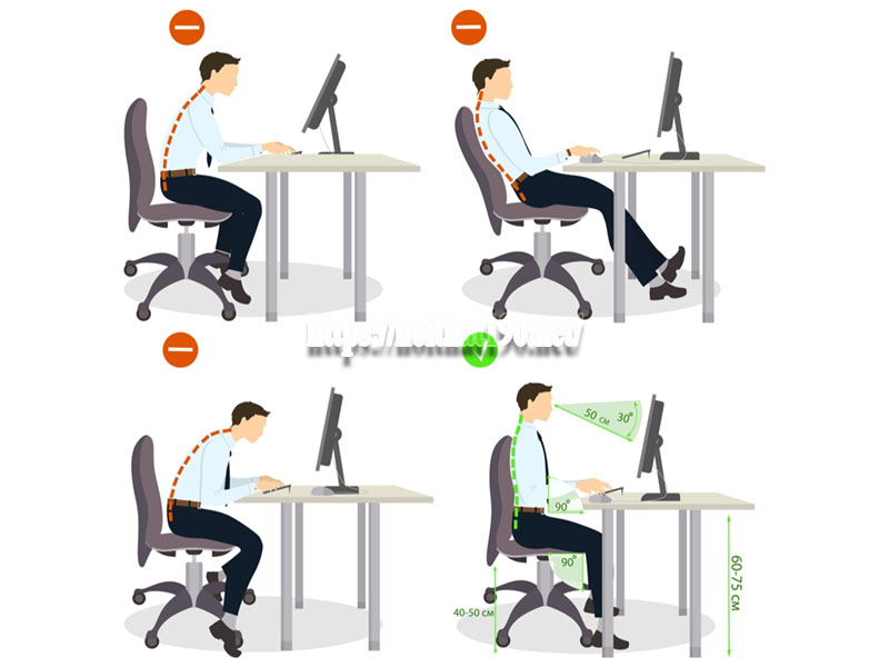 Ảnh hưởng của ngồi sai tư thế đến cột sống