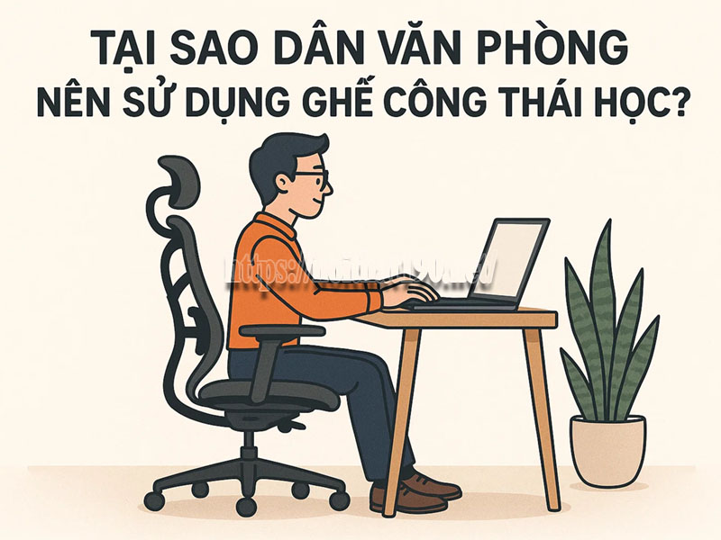 Tại sao dân văn phòng nên sử dụng ghế công thái học?
