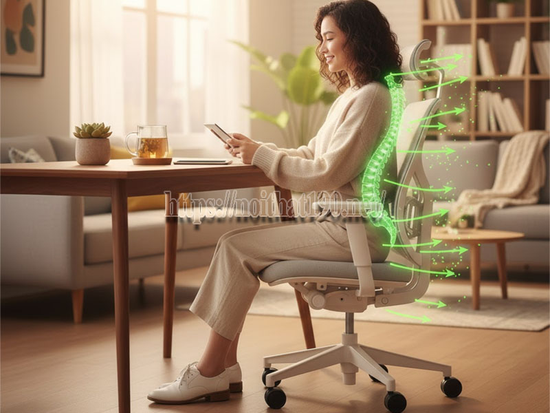 Tác dụng của ghế công thái học trong công việc