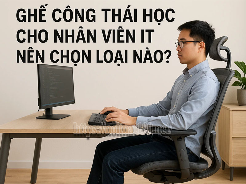 Ghế công thái học cho nhân viên IT nên chọn loại nào?