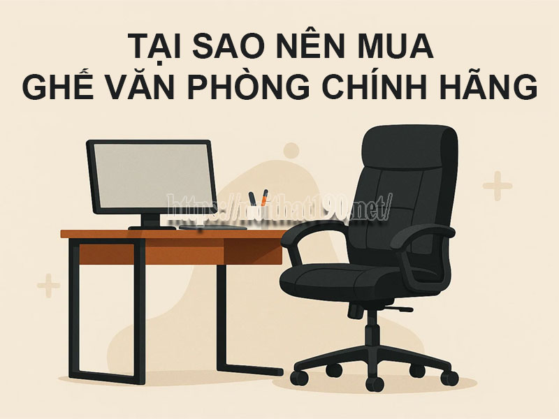 Tại sao nên mua ghế văn phòng chính hãng?