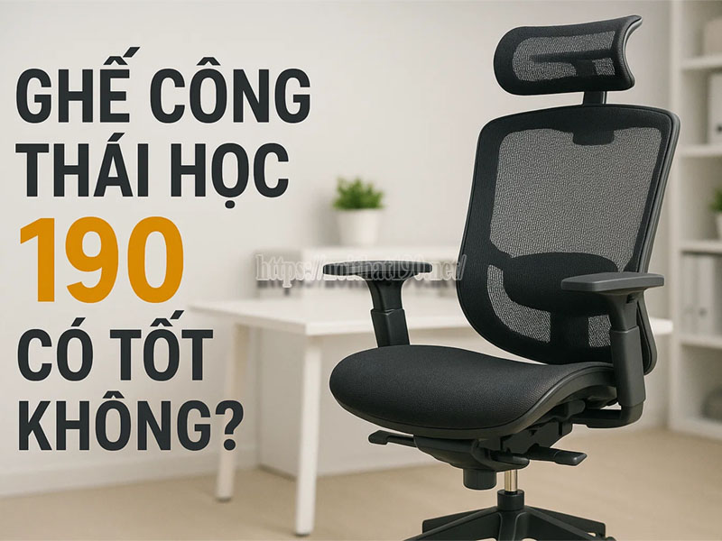 Ghế công thái học 190 có tốt không