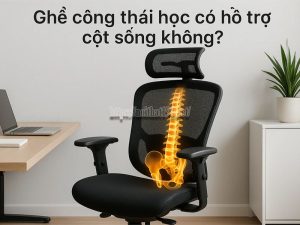 Ghế công thái học có hỗ trợ cột sống không
