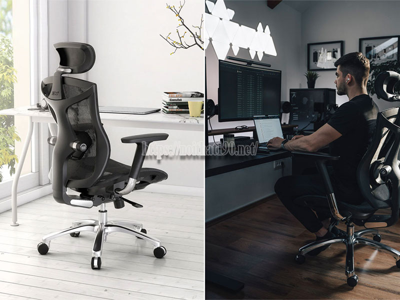 Đệm ngồi trượt và điều chỉnh sâu, Lưới thoáng khí cho ghế ngồi 8 tiếng