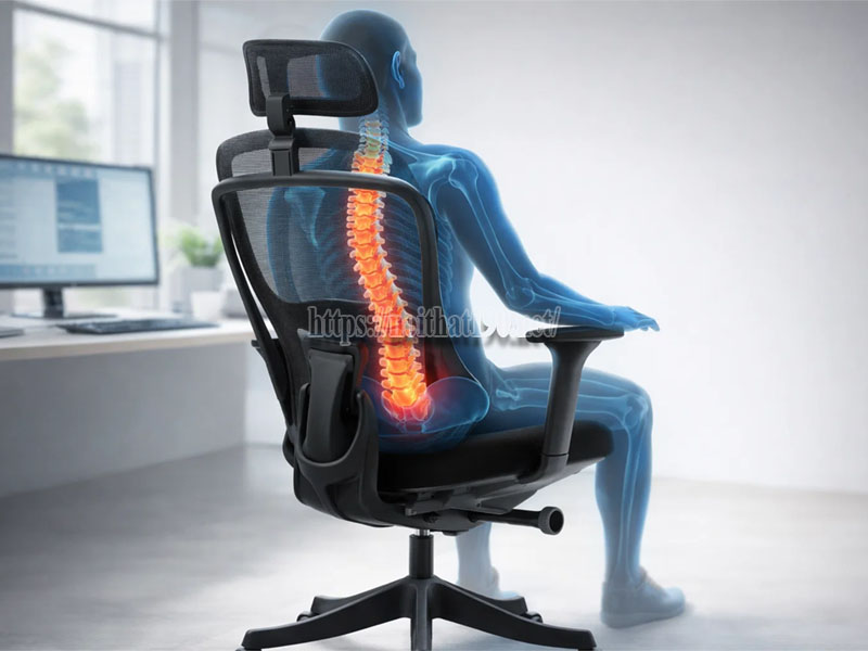 top ghế ergonomic hỗ trợ cột sống tốt nhất