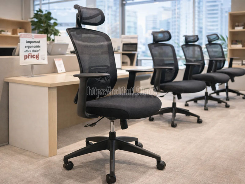 ghế công thái học nhập khẩu giá hợp lý