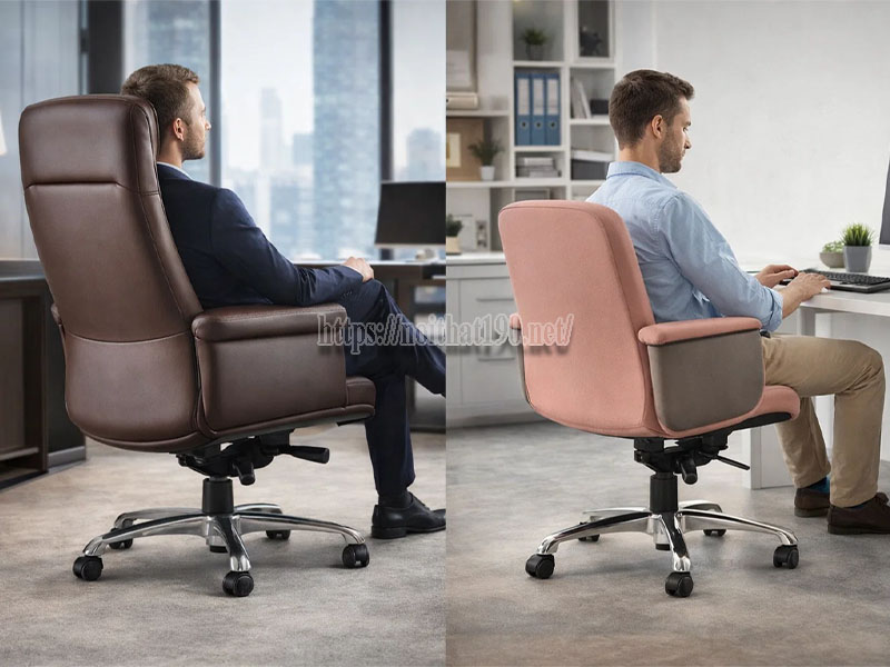 ghế lãnh đạo có khác ghế văn phòng không