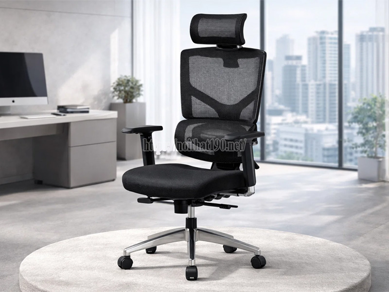 Mẫu ghế lãnh đạo lưới 190