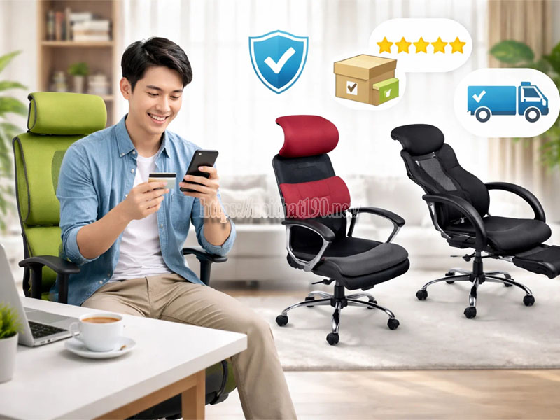 mua ghế công thái học online có đảm bảo không