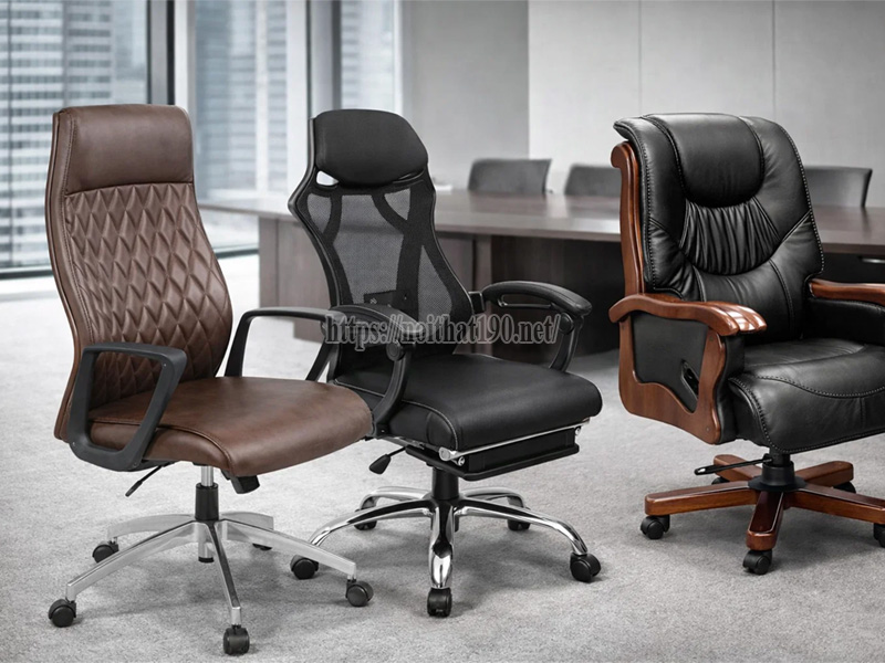 Các loại ghế lãnh đạo phổ biến
