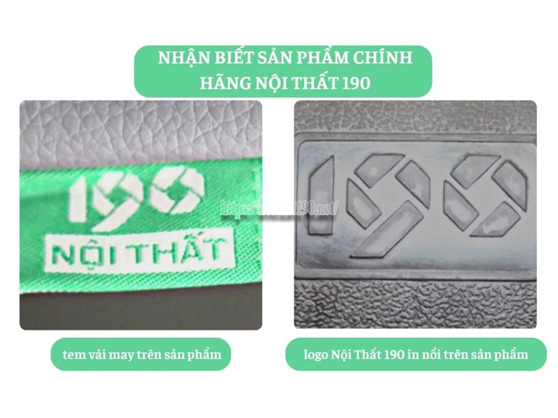 Cách nhận biết ghế 190 thật giả