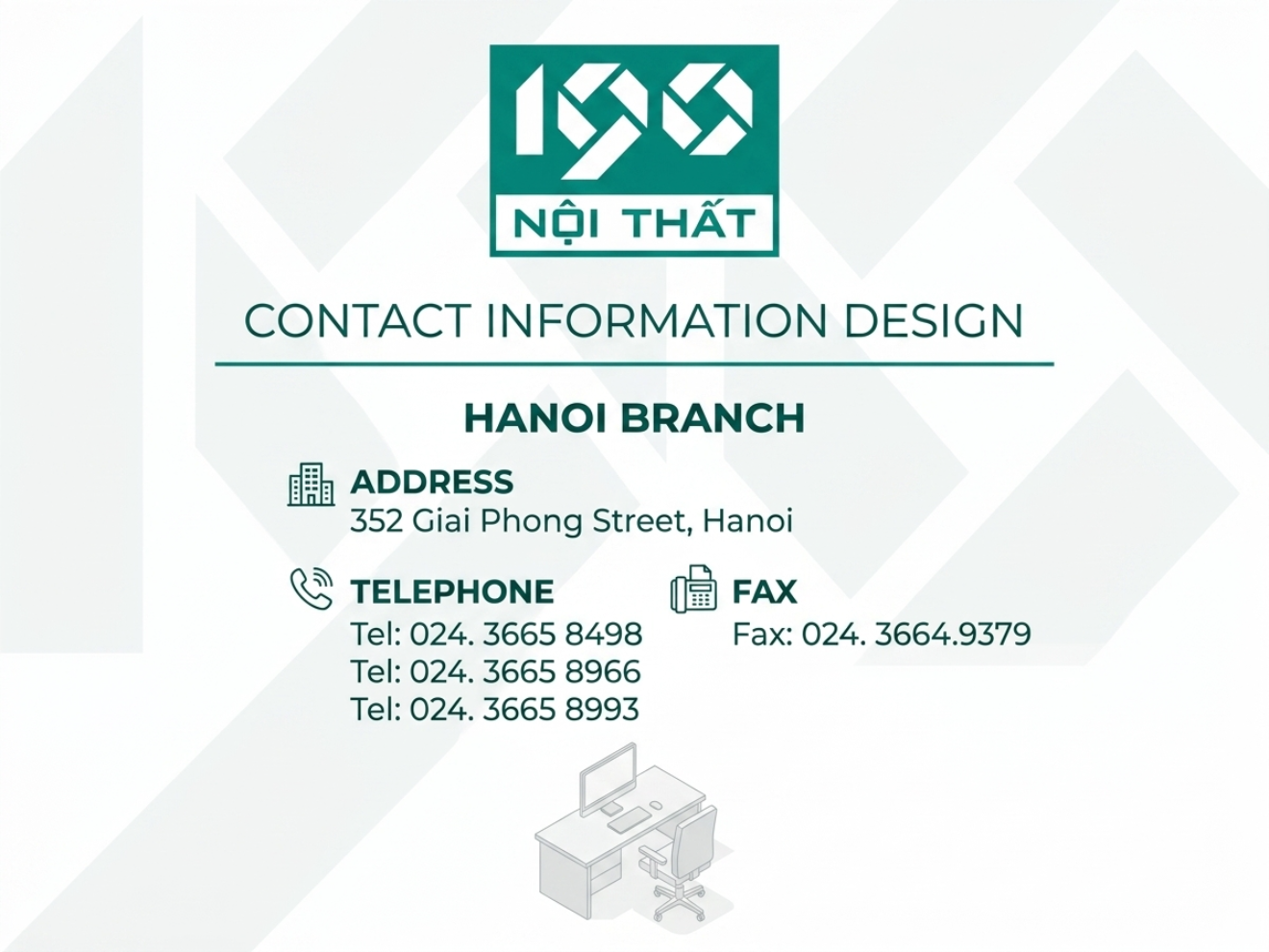 thông tin liên hệ nội thất 190