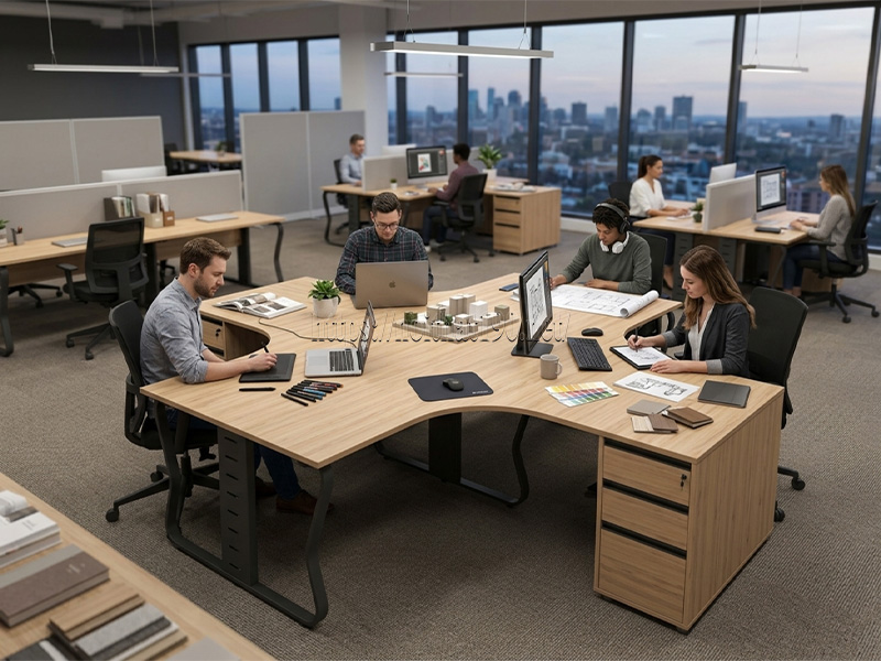 bàn cụm (workstation) nội thất 190