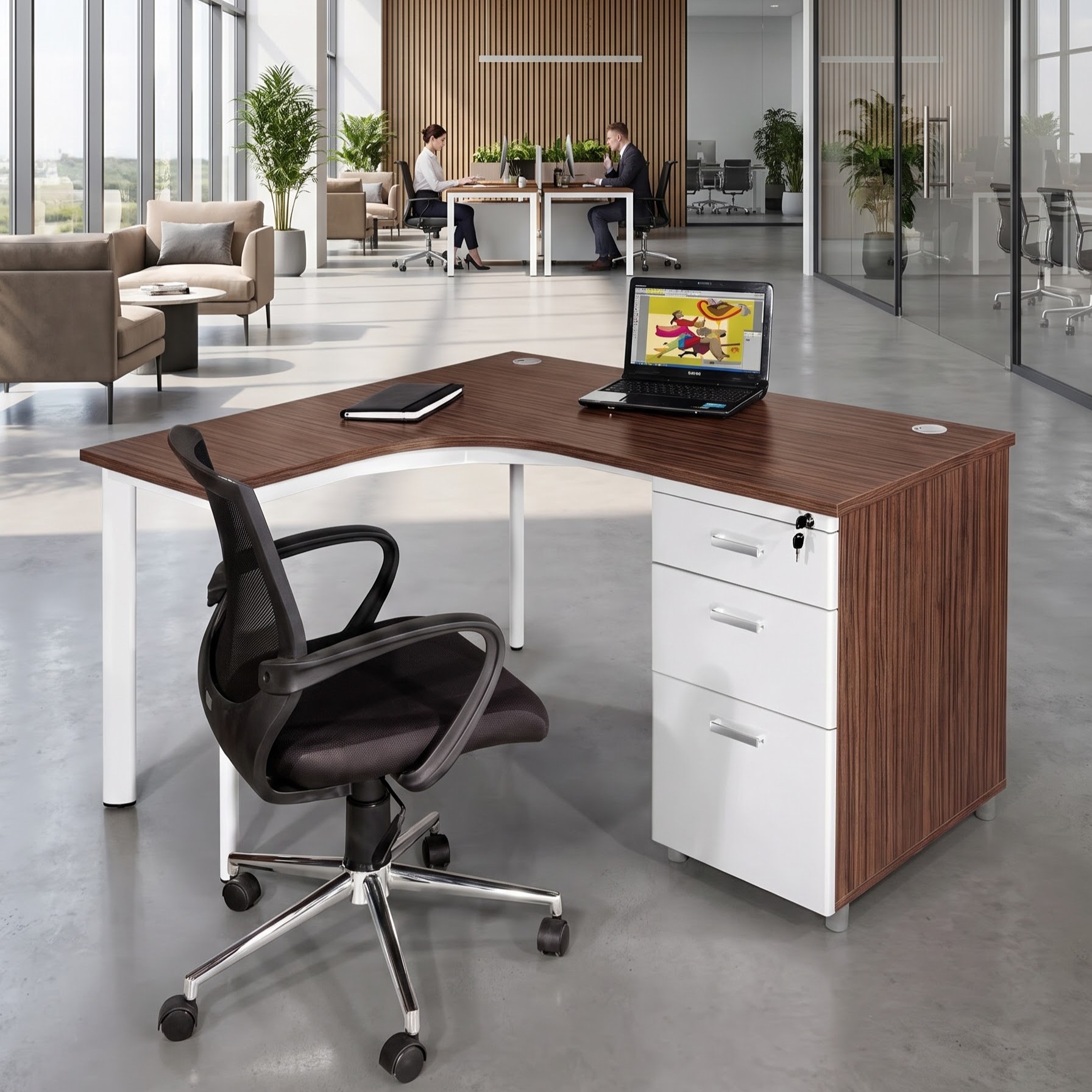 Bàn nhân viên liền hộc BLT(P)16H5-CO