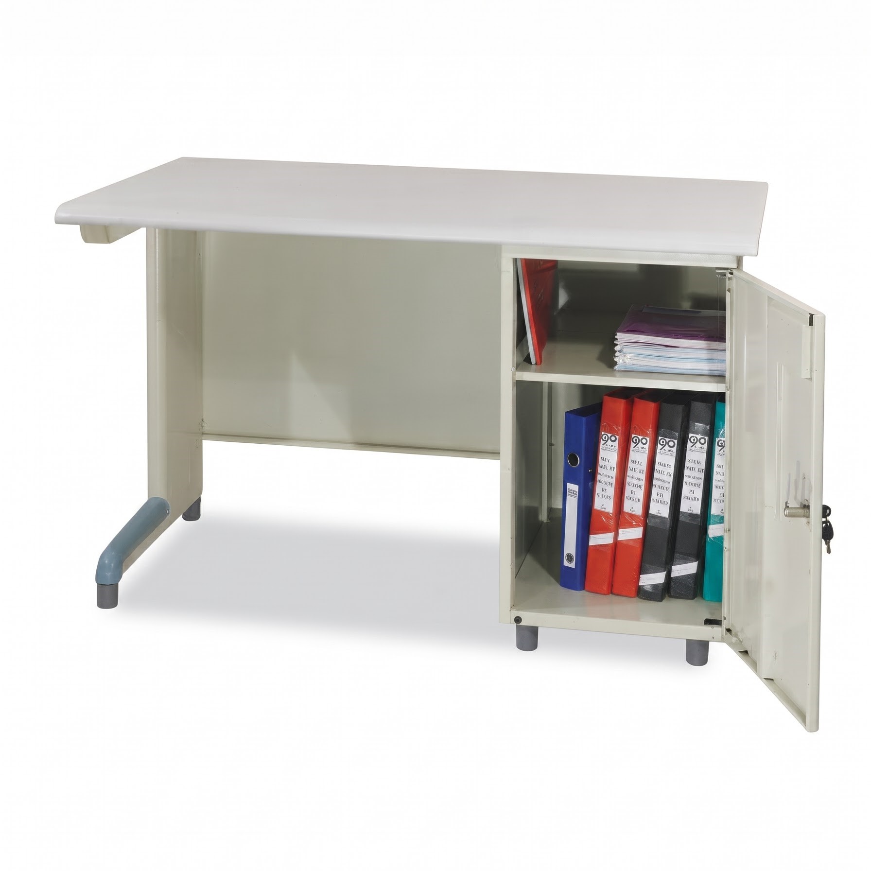 Bàn liền hộc chân sắt BS12H1-LG