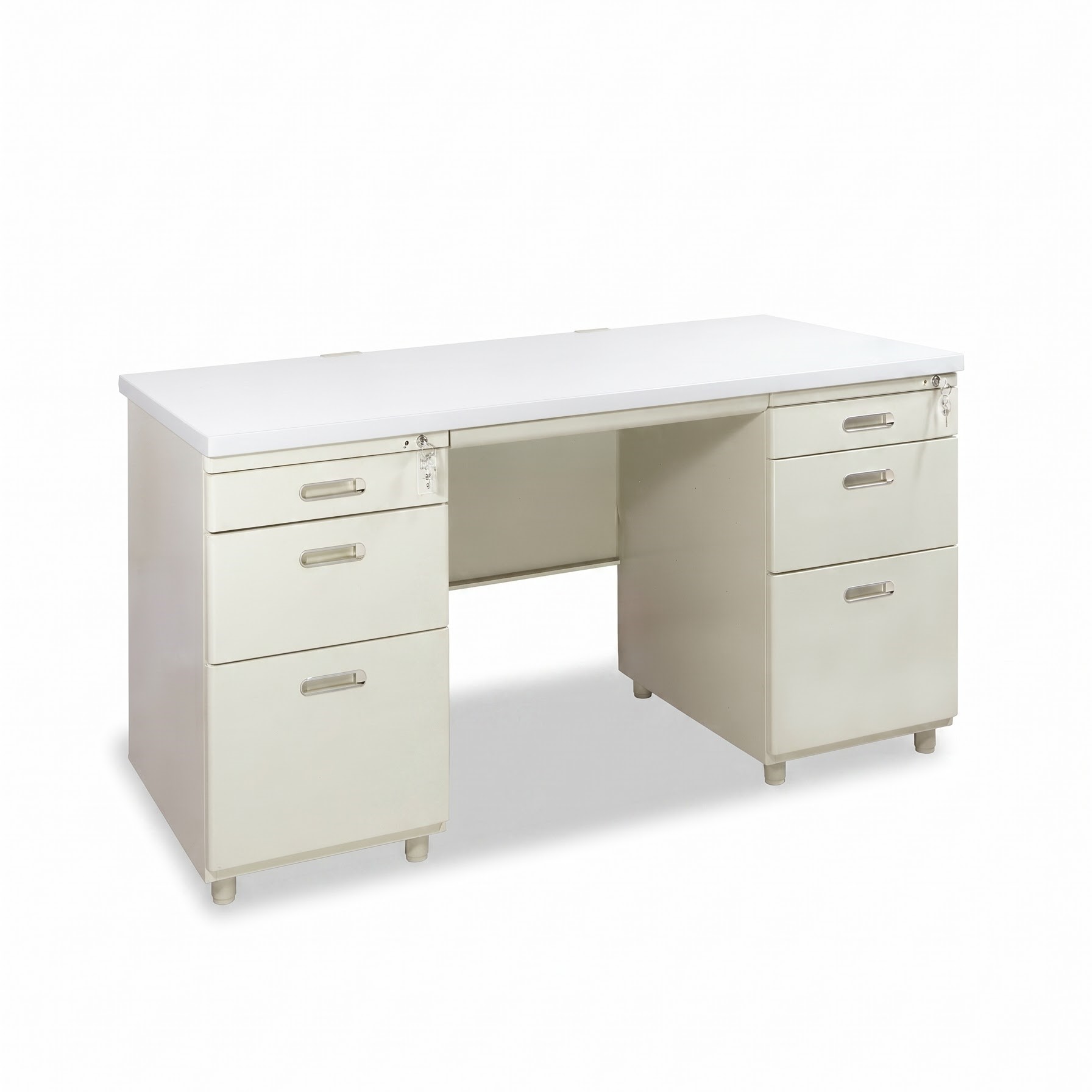 Bàn liền hộc chân sắt BS14H-LG