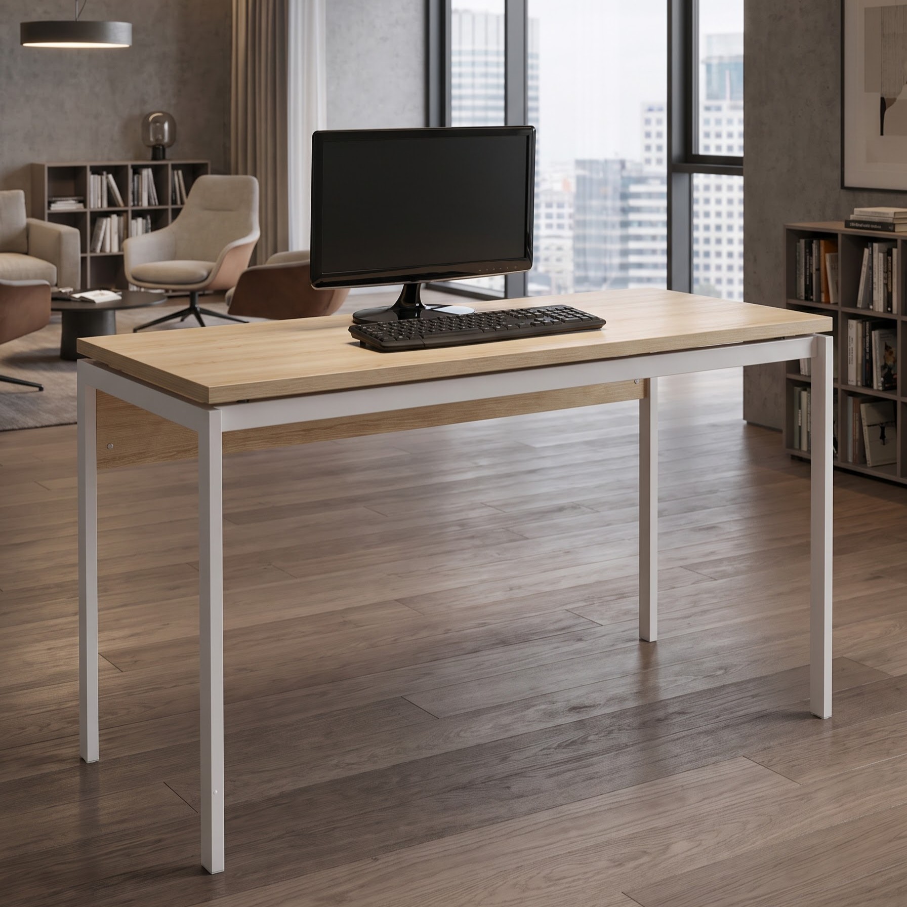 Bàn làm việc Simple chân sắt BCH12, BCH14, BCH16