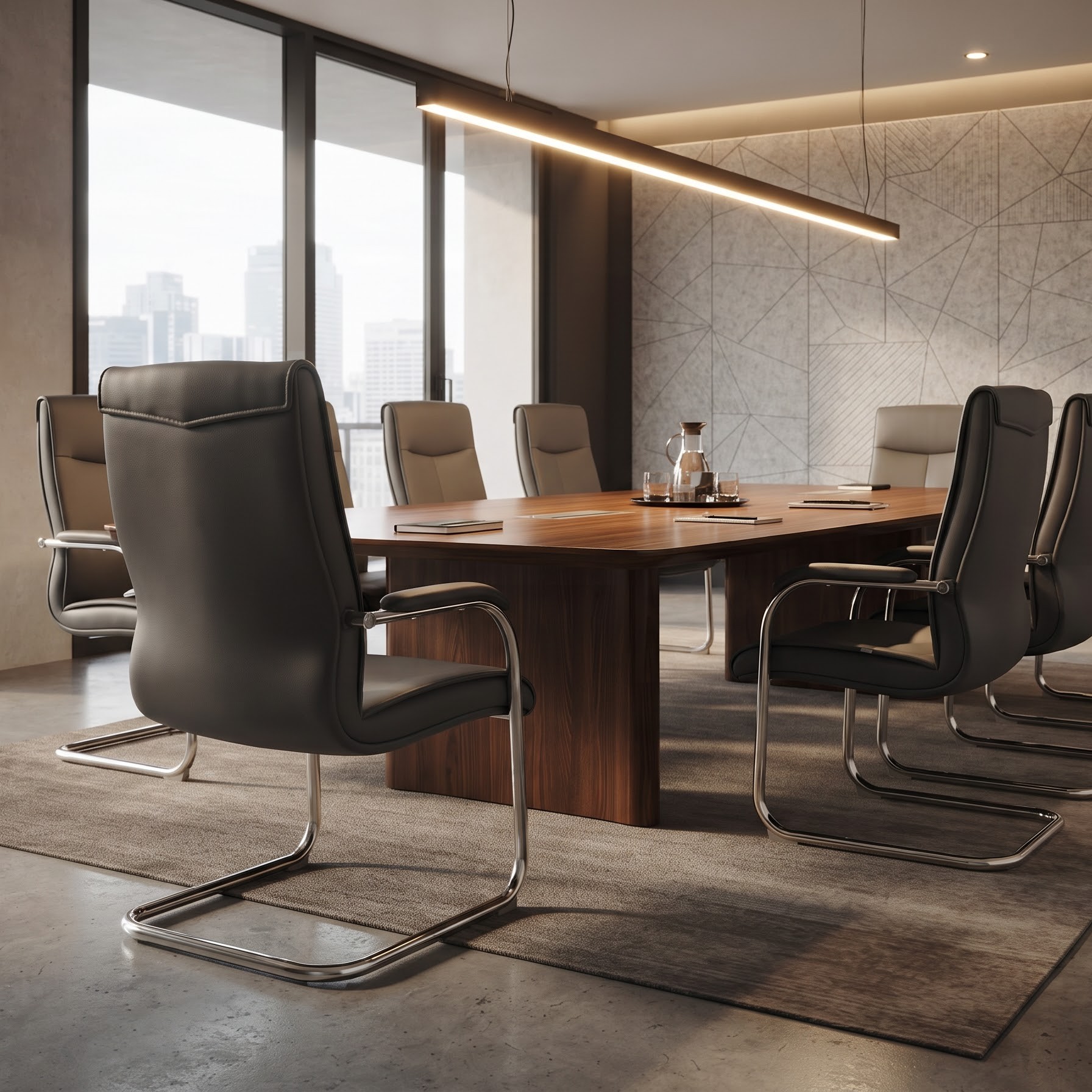 Ghế phòng họp bọc da GQ262