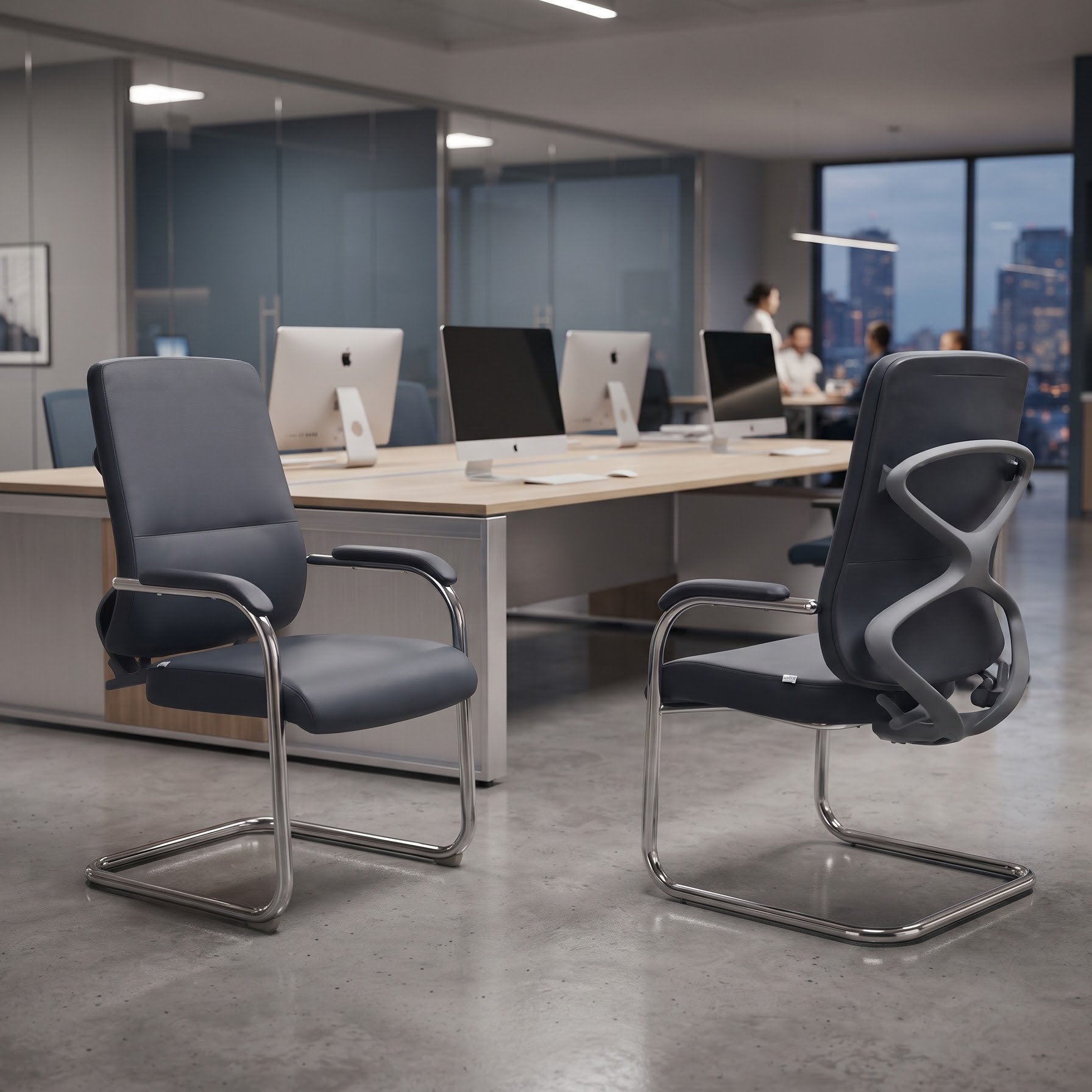 Ghế chân quỳ da công nghiệp GQ265