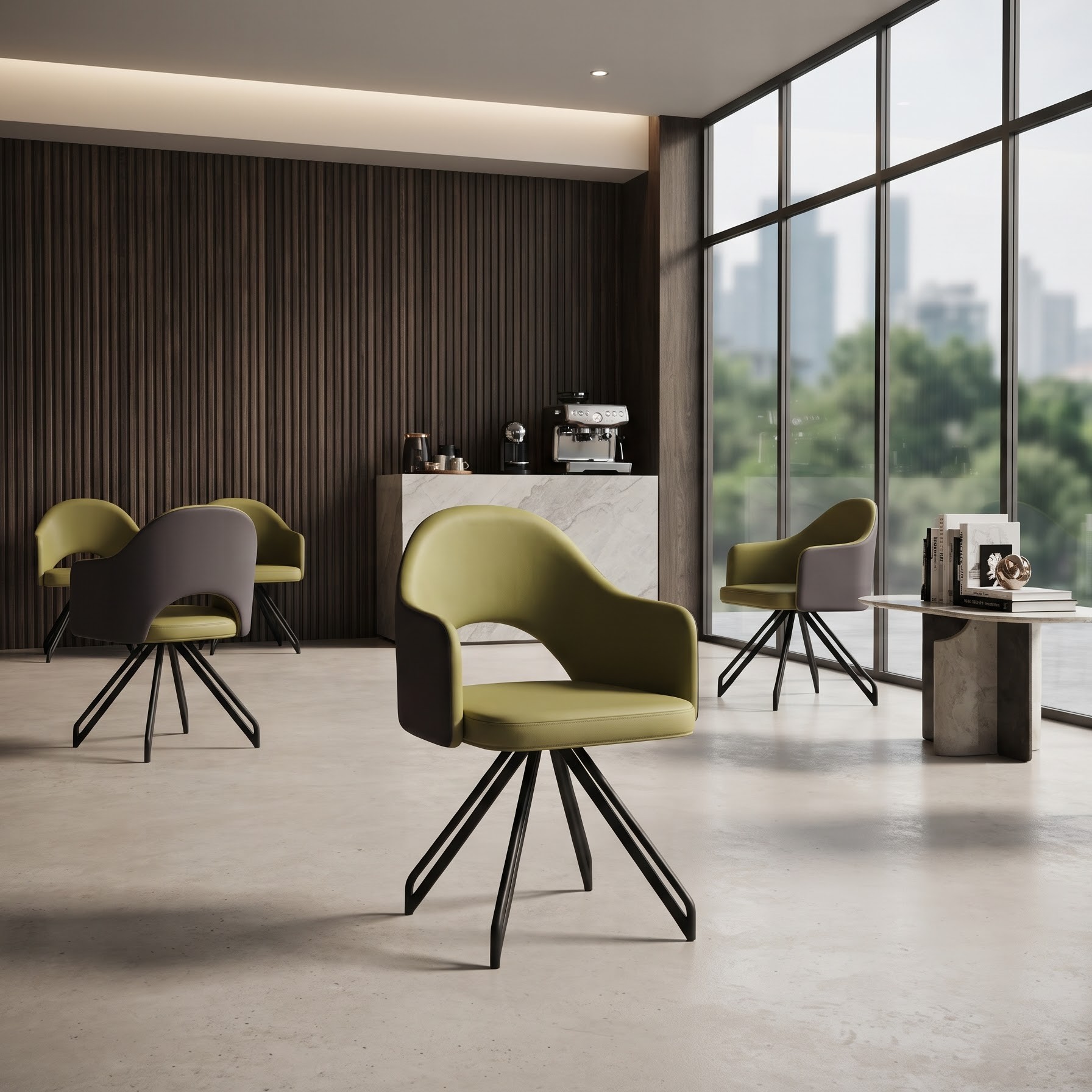 Ghế tựa chân xòe da CN GT247-X