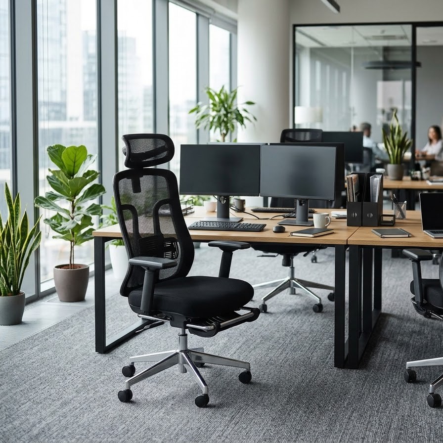 Ghế xoay nhân viên có gác chân GX272