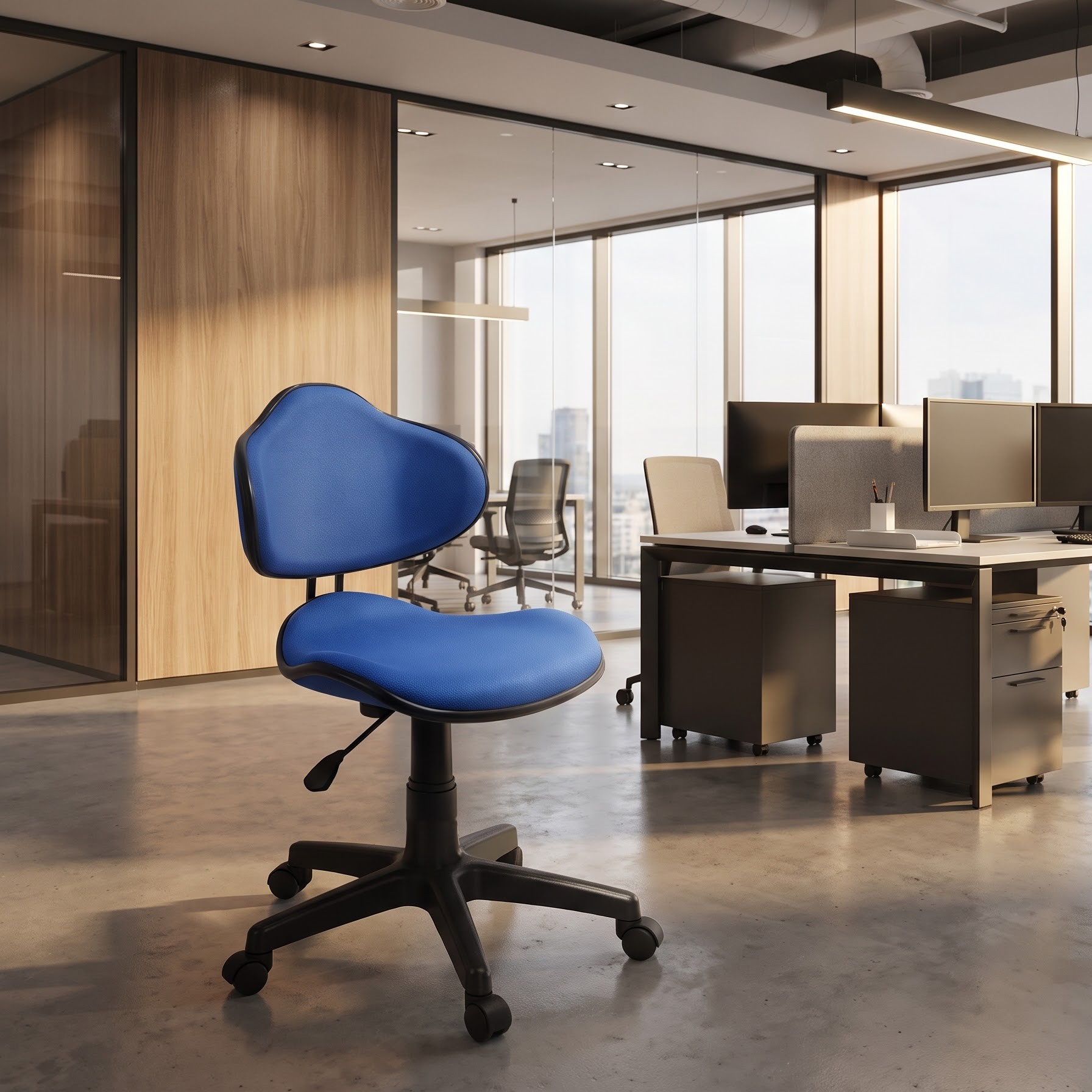 Ghế nỉ xoay văn phòng GX274