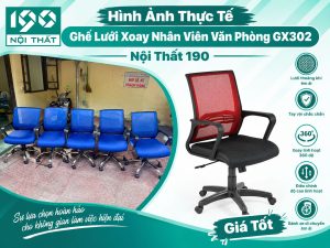 Hình Ảnh Thực Tế Ghế Lưới Nhân Viên Văn Phòng GX302