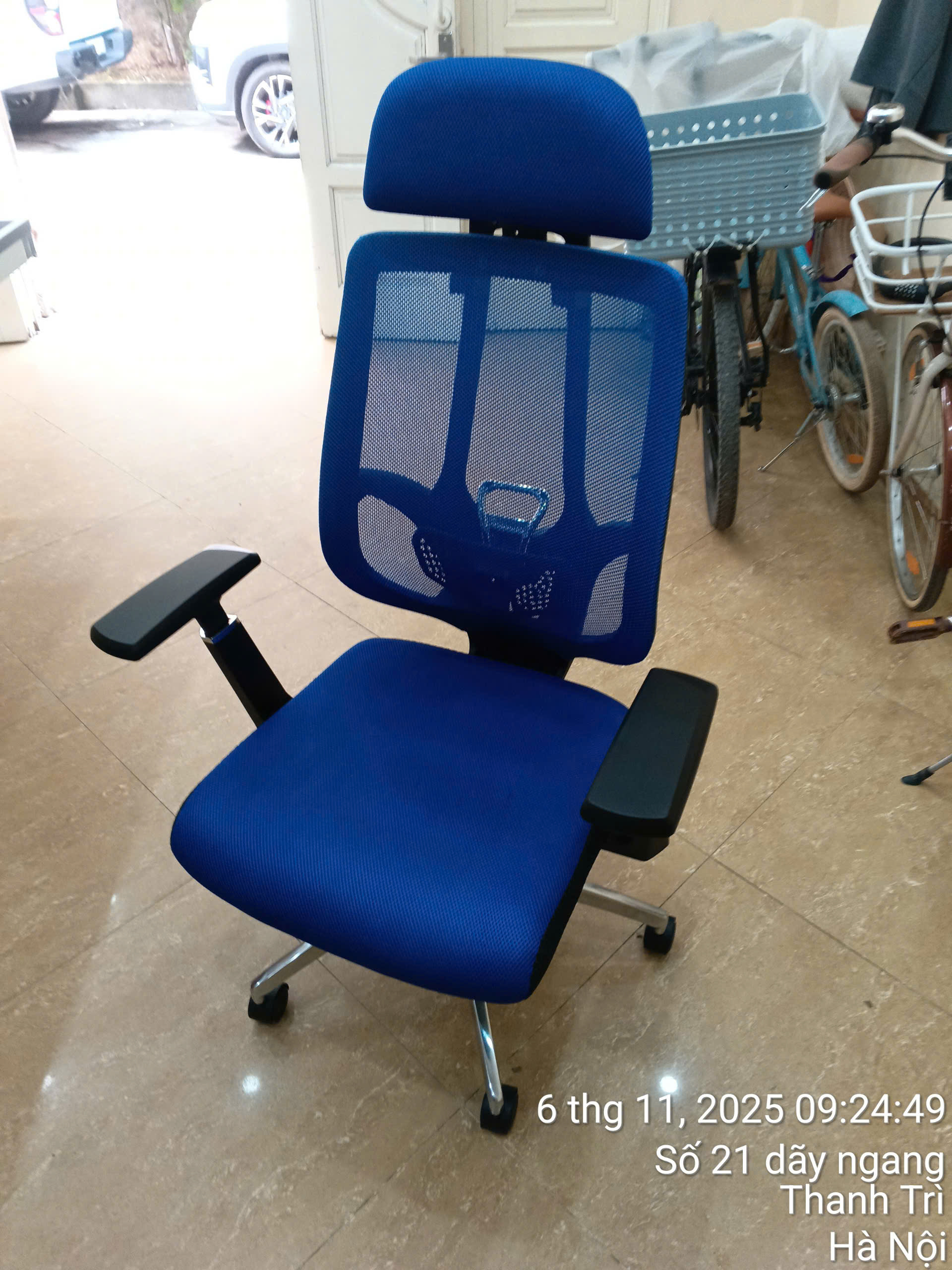 Hình Ảnh Thực Tế Ghế Lưới Xoay Văn Phòng GX404 Nội Thất 190 Có Tựa Đầu