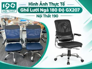 Hình Ảnh Thực Tế Ghế Lưới Ngả 180 Độ GX207 | Ghế Lưới 190