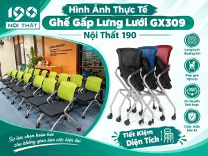 Hình Ảnh Thực Tế Ghế Gấp Lưng Lưới GX309
